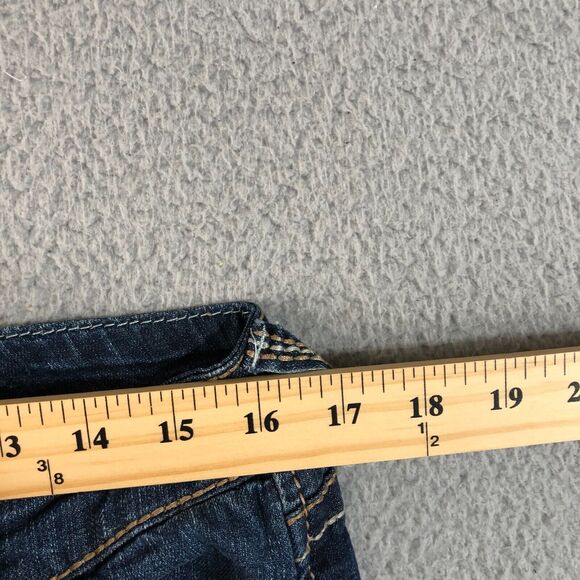 Ariya Jeans Womens 13/14 Blue Flare Leg Distressed Grunge Preppy Denim Outdoor - Picture 8 of 10